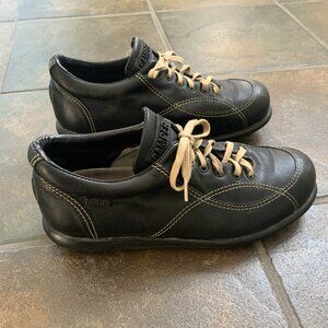 CAMPER Pelotas Ariel black leather shoes